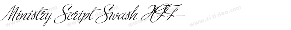 Ministry Script Swash HFF字体转换
